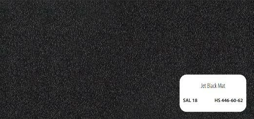 18 jet black mat
